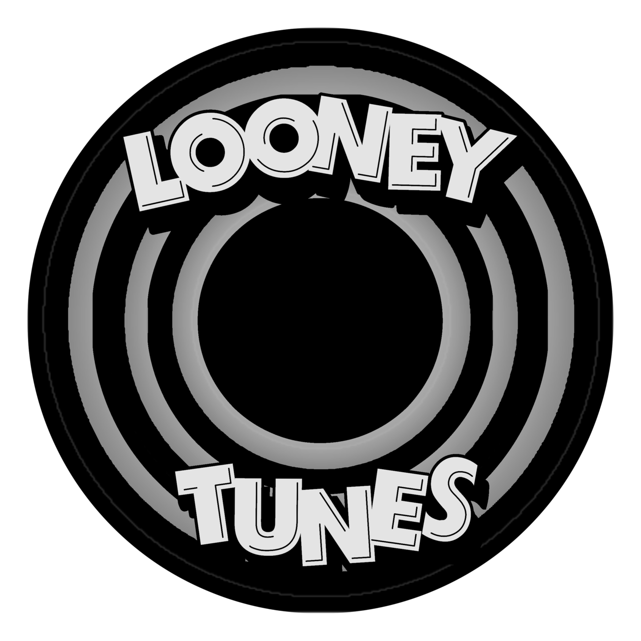 Looney Tunes Logo Black And White Wallpaper