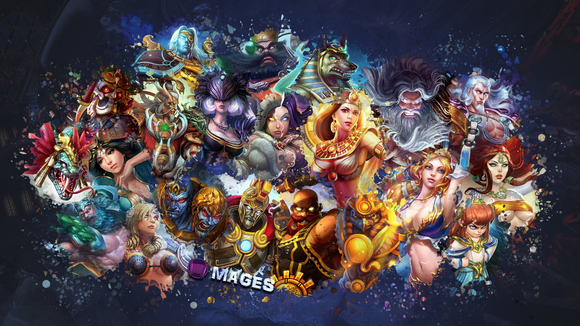 SMITE   Mages Wallpaper Ah Puch Edition by Getsukeii on