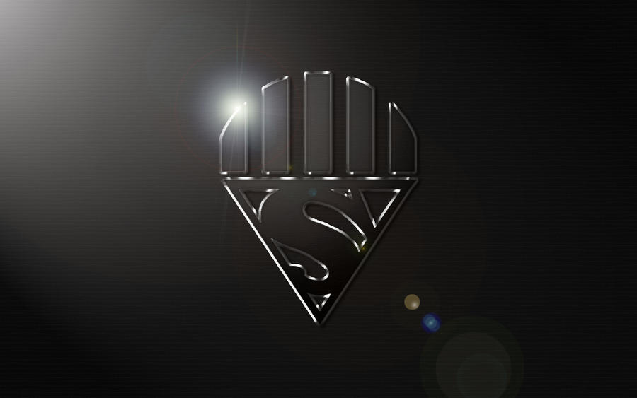 Black Lantern Superman Logo Wallpaper by SUPERMAN3D on