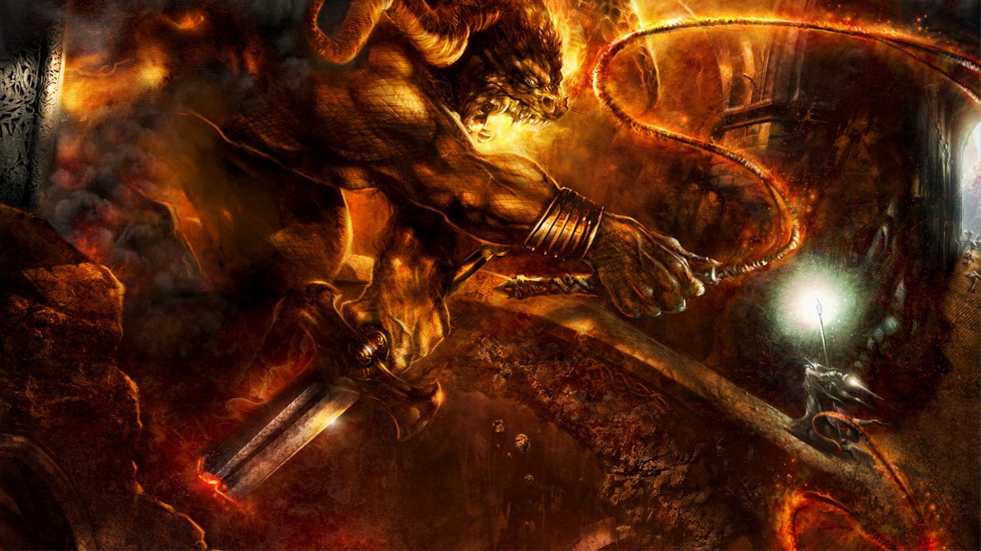 Gandalf Wallpaper Balrog The Lord Of Rings