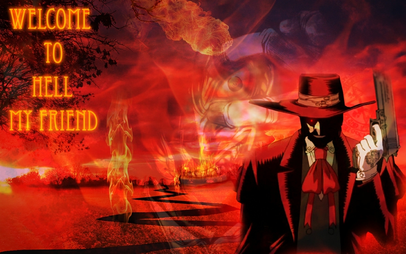 Hellsing Alucard In Hell Anime HD Desktop Wallpaper