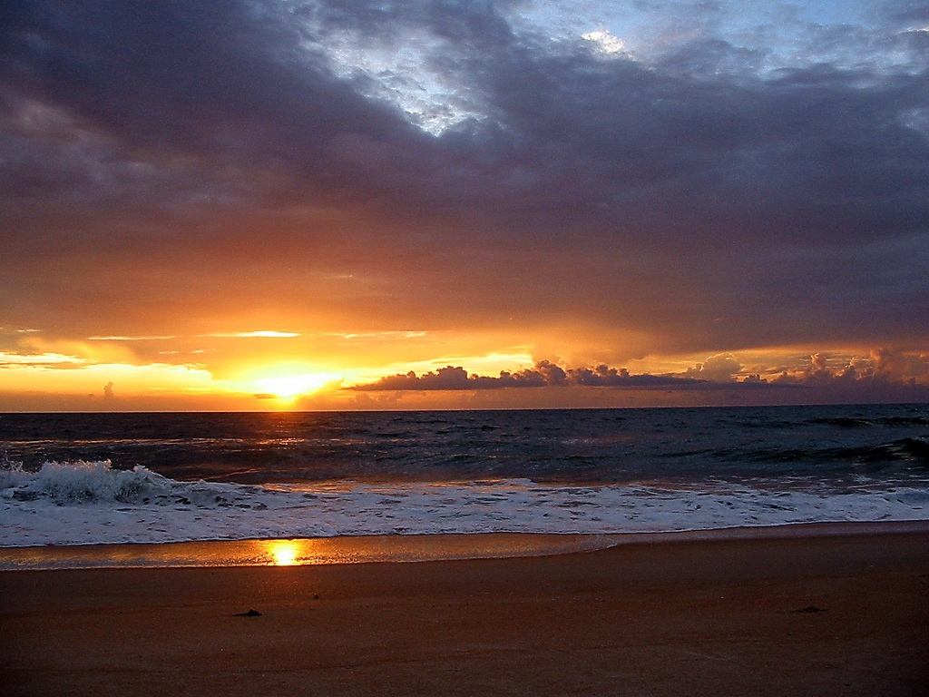 Daytona Beach Florida Sunrise Picture On