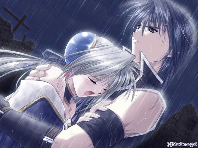 Sweet Anime Couples Hug HD Wallpaper