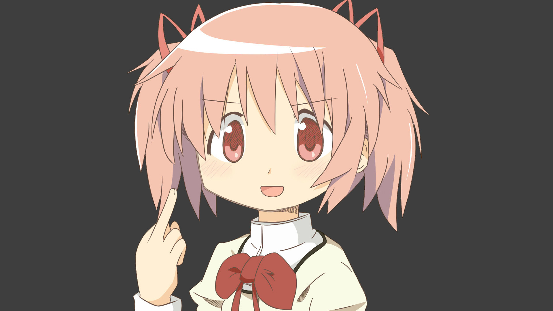 Madoka S Reaction To People Who Want This Wallpaper In A
