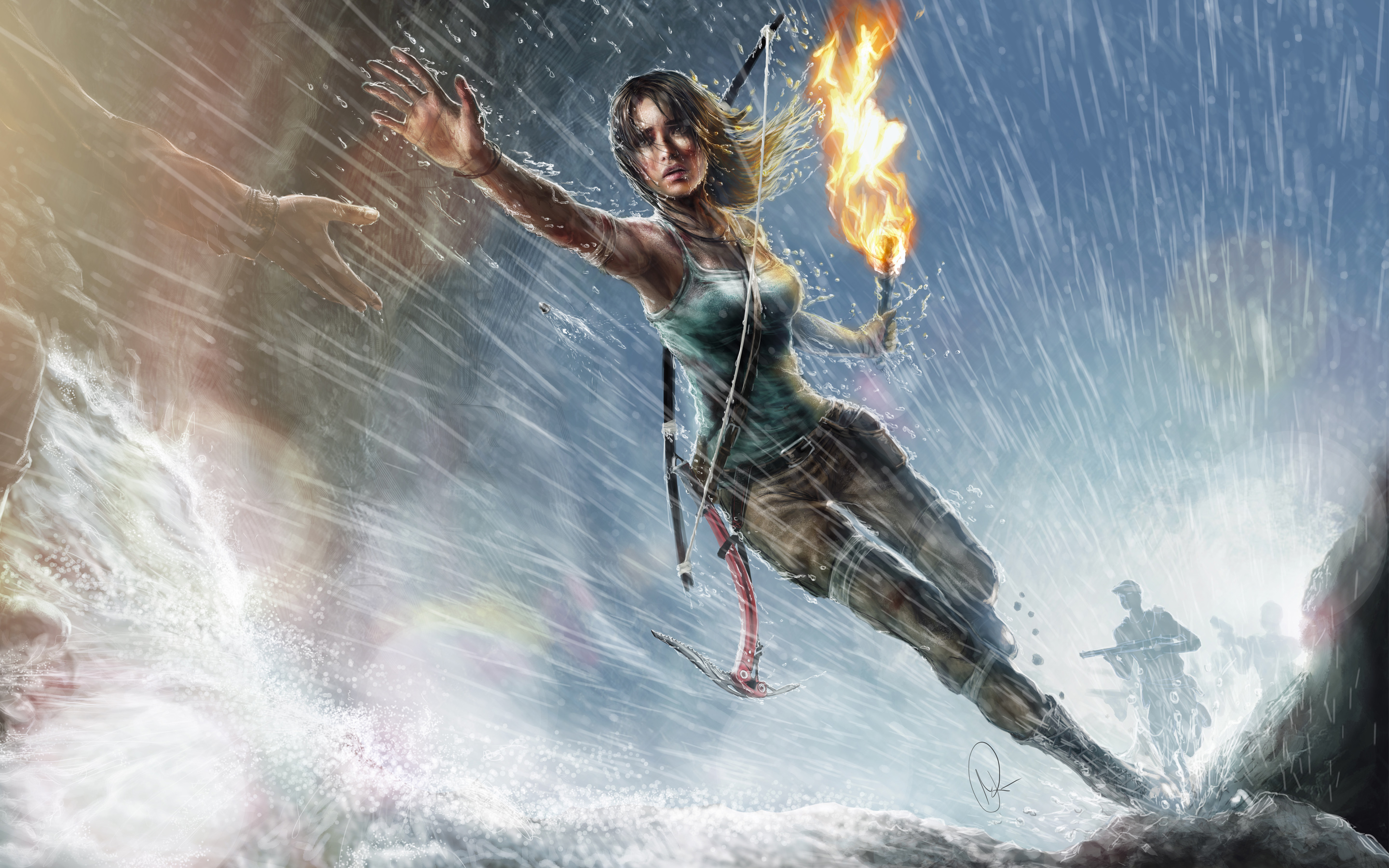 Lara Croft Artwork Wallpaper HD
