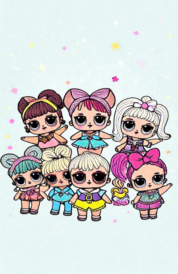 L O Surprise Dolls Wallpaper