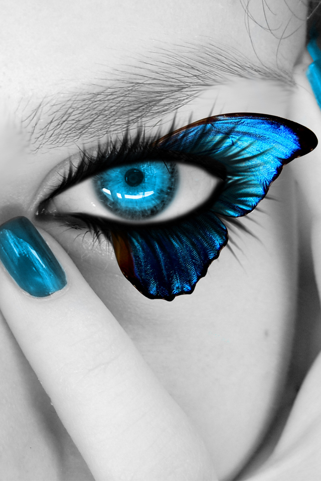 Blue Eye Simply Beautiful iPhone Wallpaper
