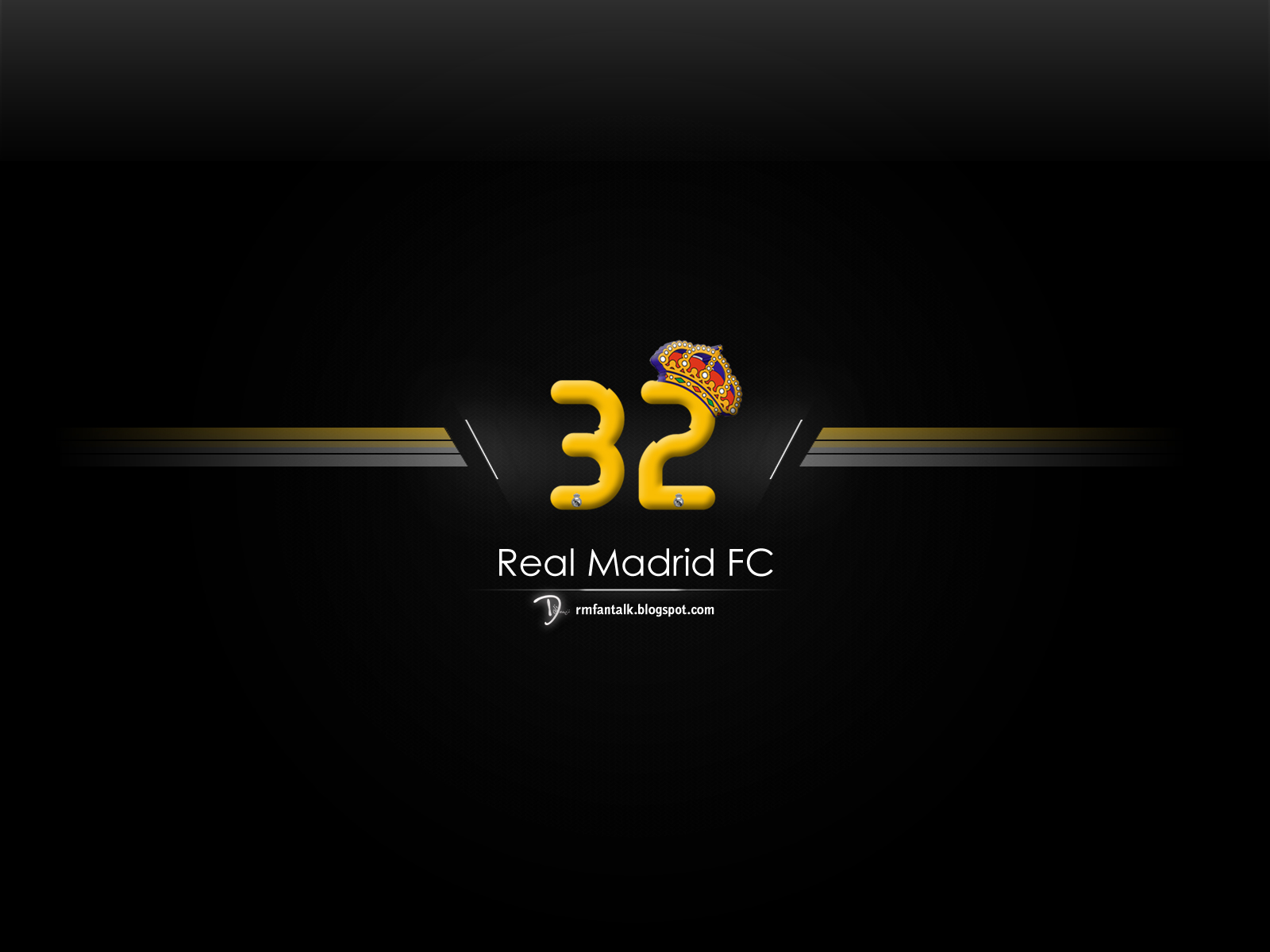 Real Madrid La Liga Titles Black Minimal Desktop Wallpaper