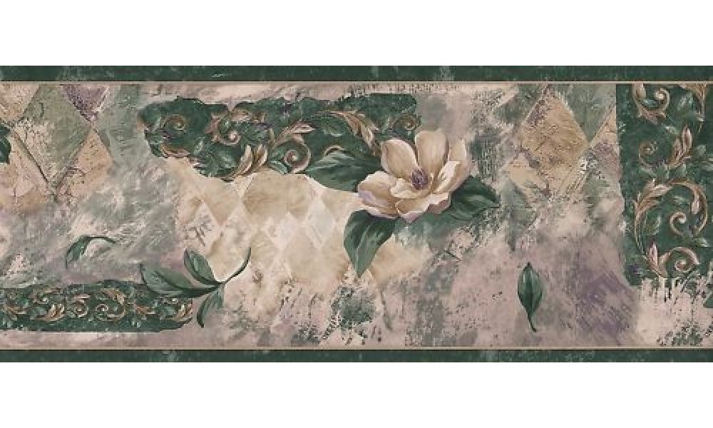 Free download Home Dark Green Magnolia Wallpaper Border [1000x600] for your Desktop, Mobile