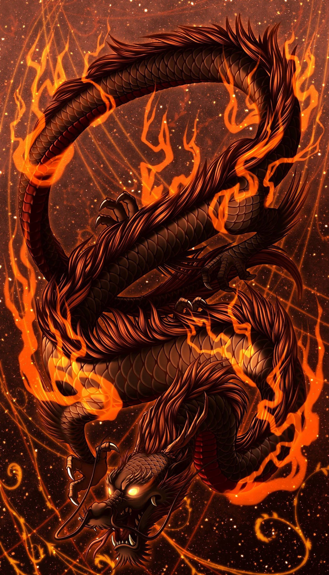 iPhone Fire Wallpaper
