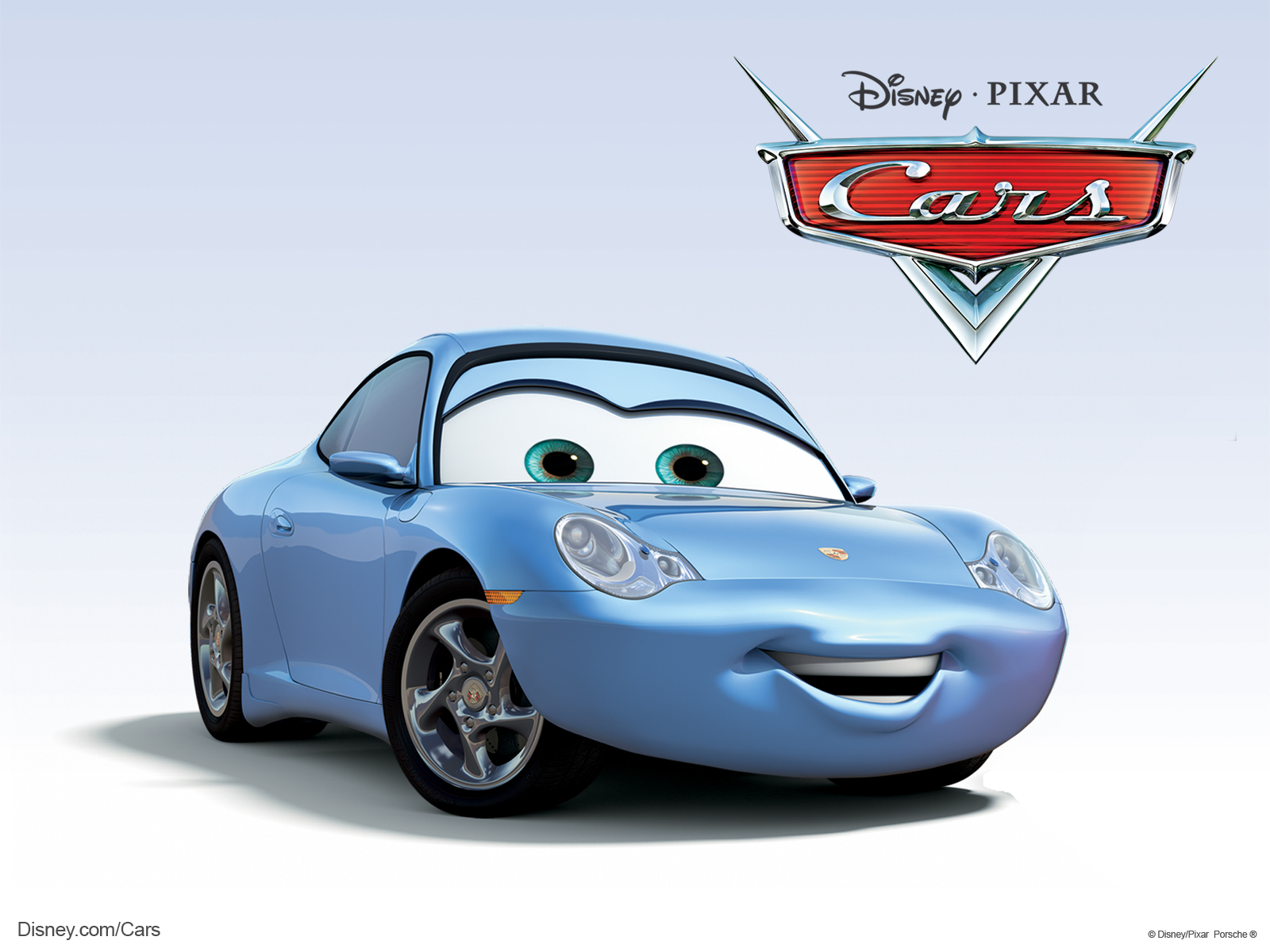  the Porsche Sports Car from Disney Pixar Movie Cars Desktop Wallpaper