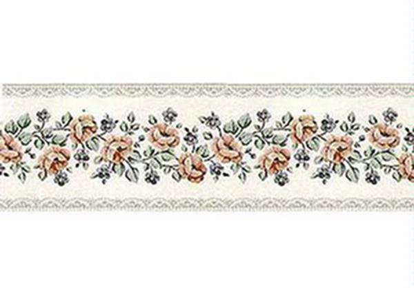 Lace Wallpaper Border And Rose