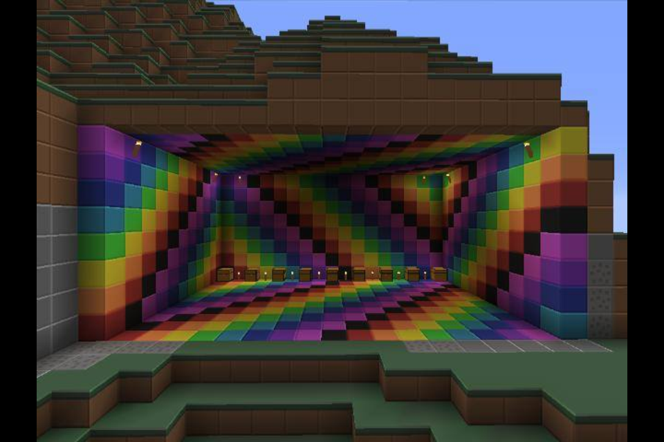 Minecraft Rainbow Room By Supermonkey9006
