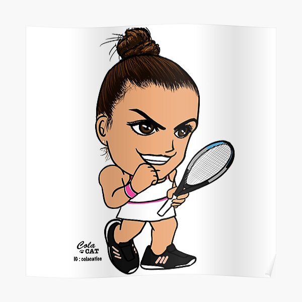 Maria Sakkari Poster By Colacatlee Wallpaper