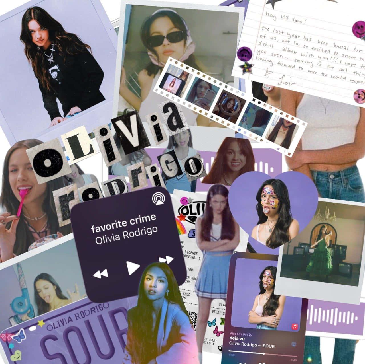 Download Cool Olivia Rodrigo Aesthetic Collage Wallpaper