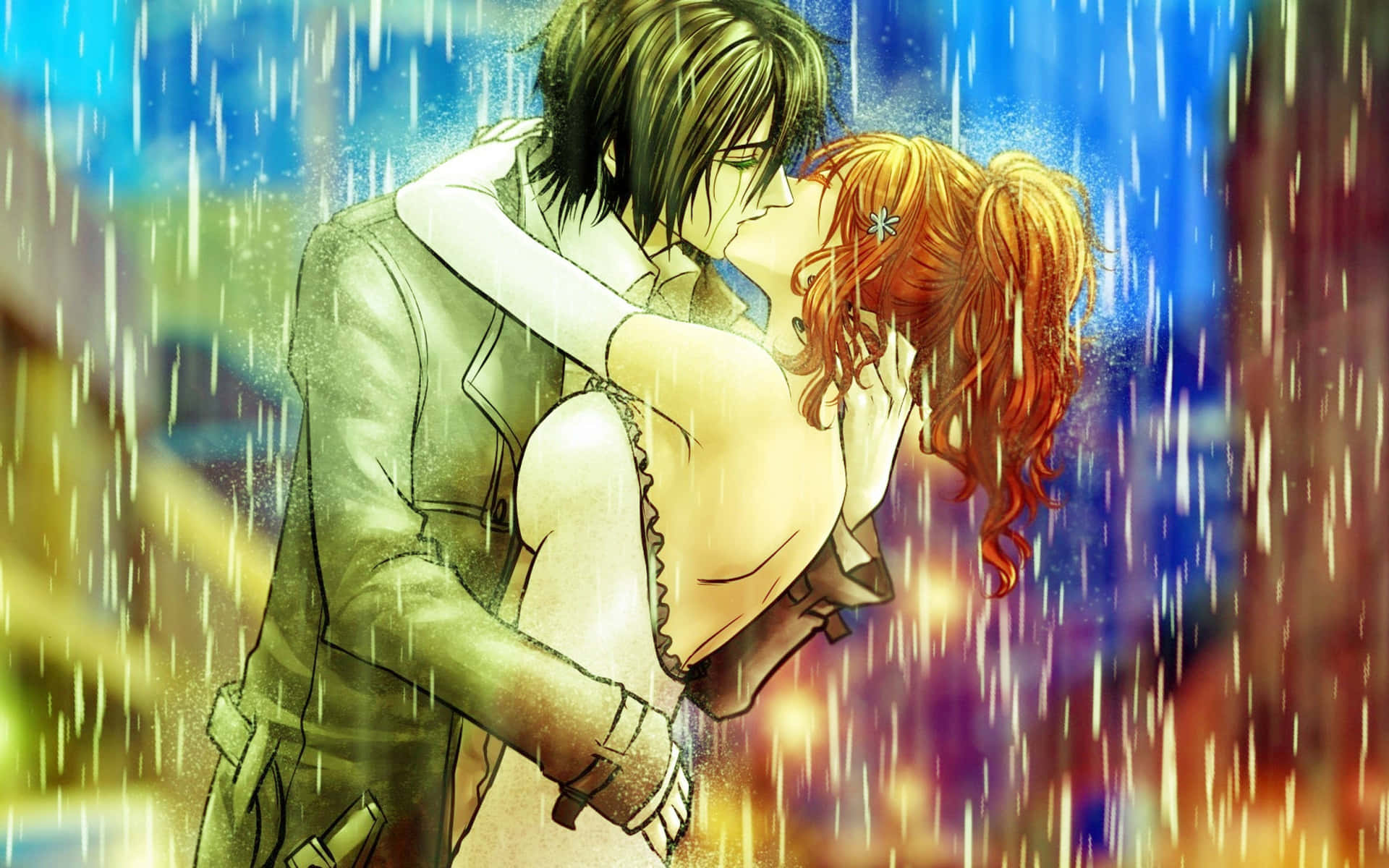 Kiss Cartoon Wallpaper