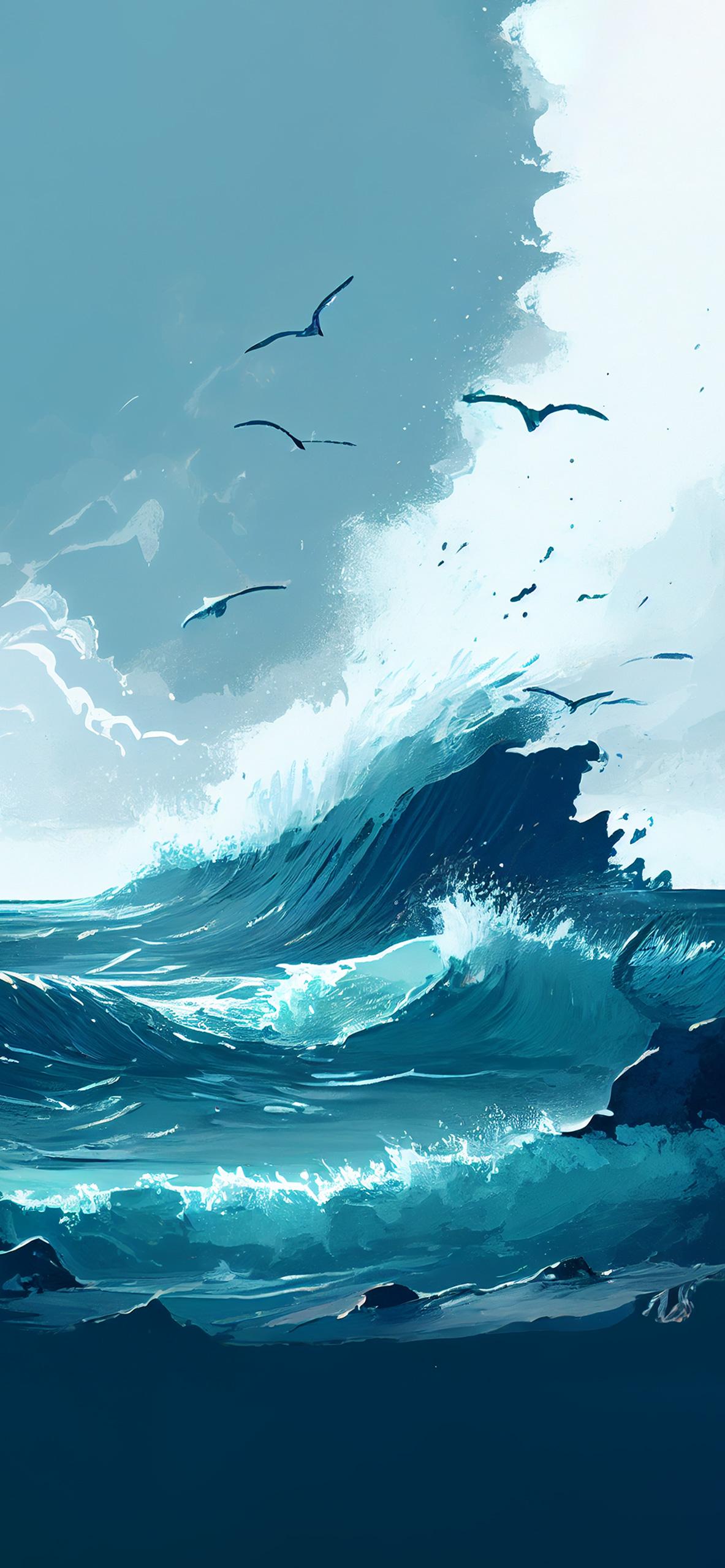 Anime Sea Wallpapers  Top Free Anime Sea Backgrounds  WallpaperAccess