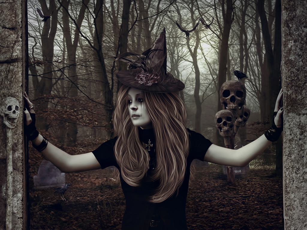 Halloween Wallpaper Evil Witch