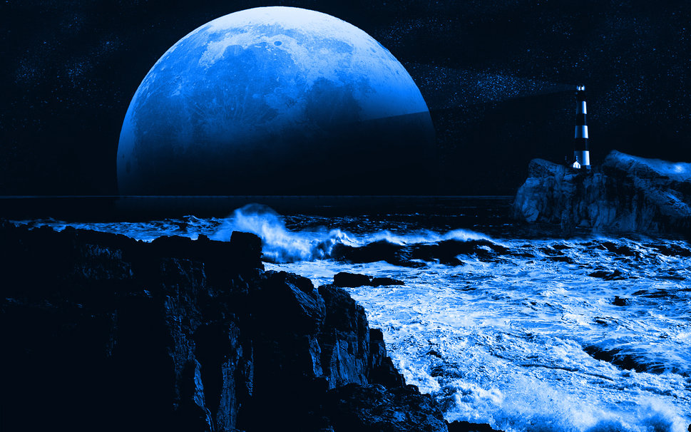 Blue Moon Wallpaper