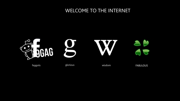 Free Download Wikipedia Reddit Logos Black Background 9gag 4chan