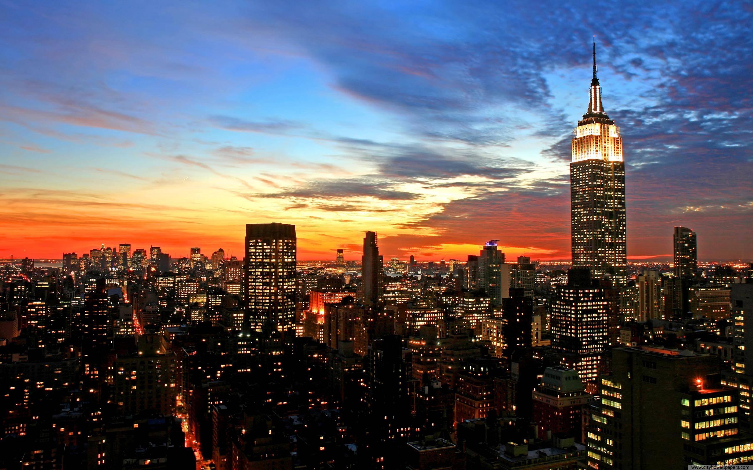 night light of new york in new york usa city hd wallpaper more about