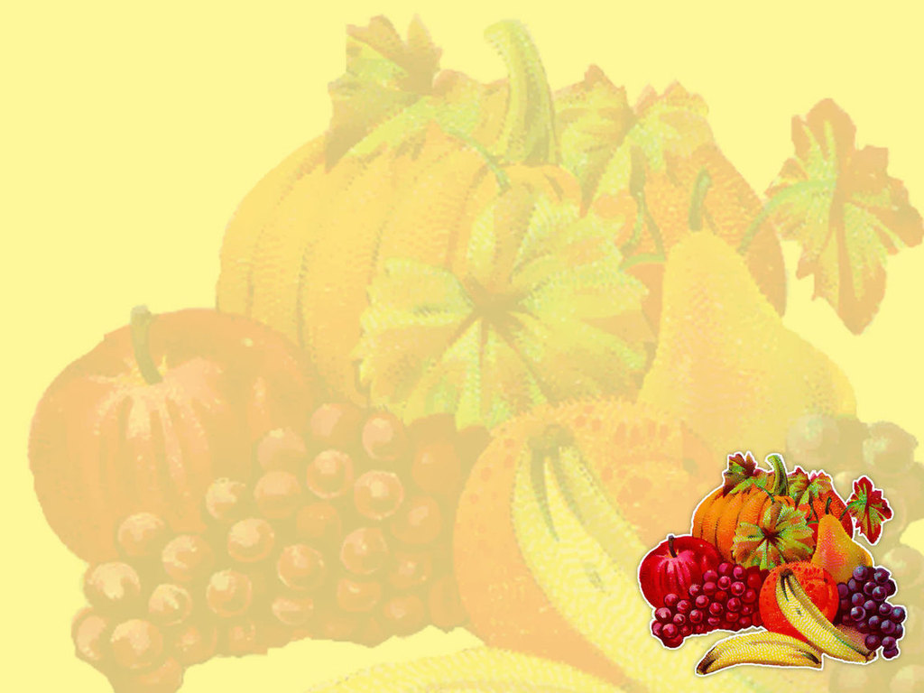 Organic Fruit Feast Background For Powerpoint Foods And Drinks