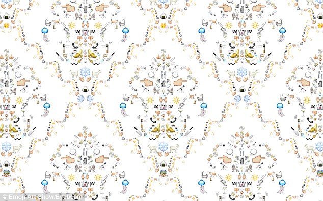 Apartment Therapy Zoe Burt S Emoji Wallpaper Strictly Uses The
