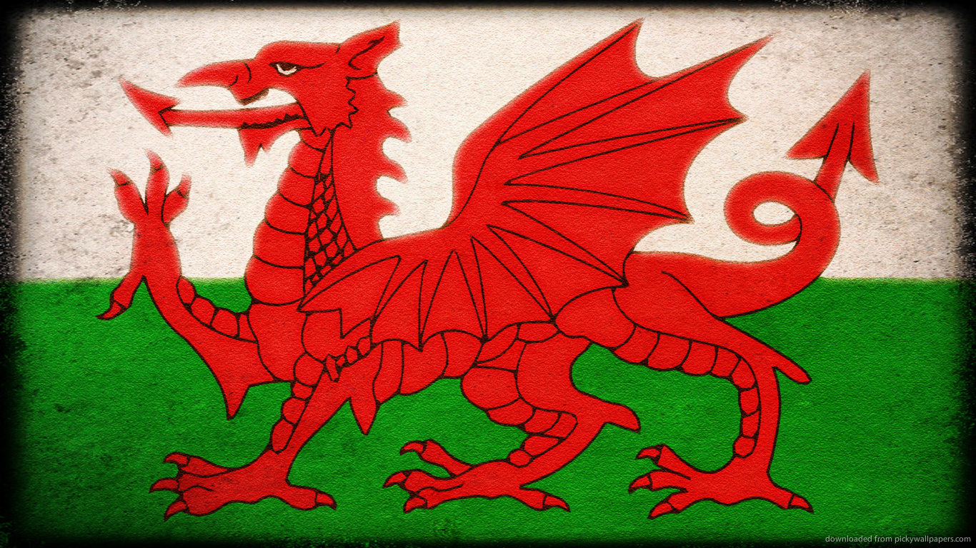 Download 1366x768 Flag Of Wales Wallpaper 1366x768