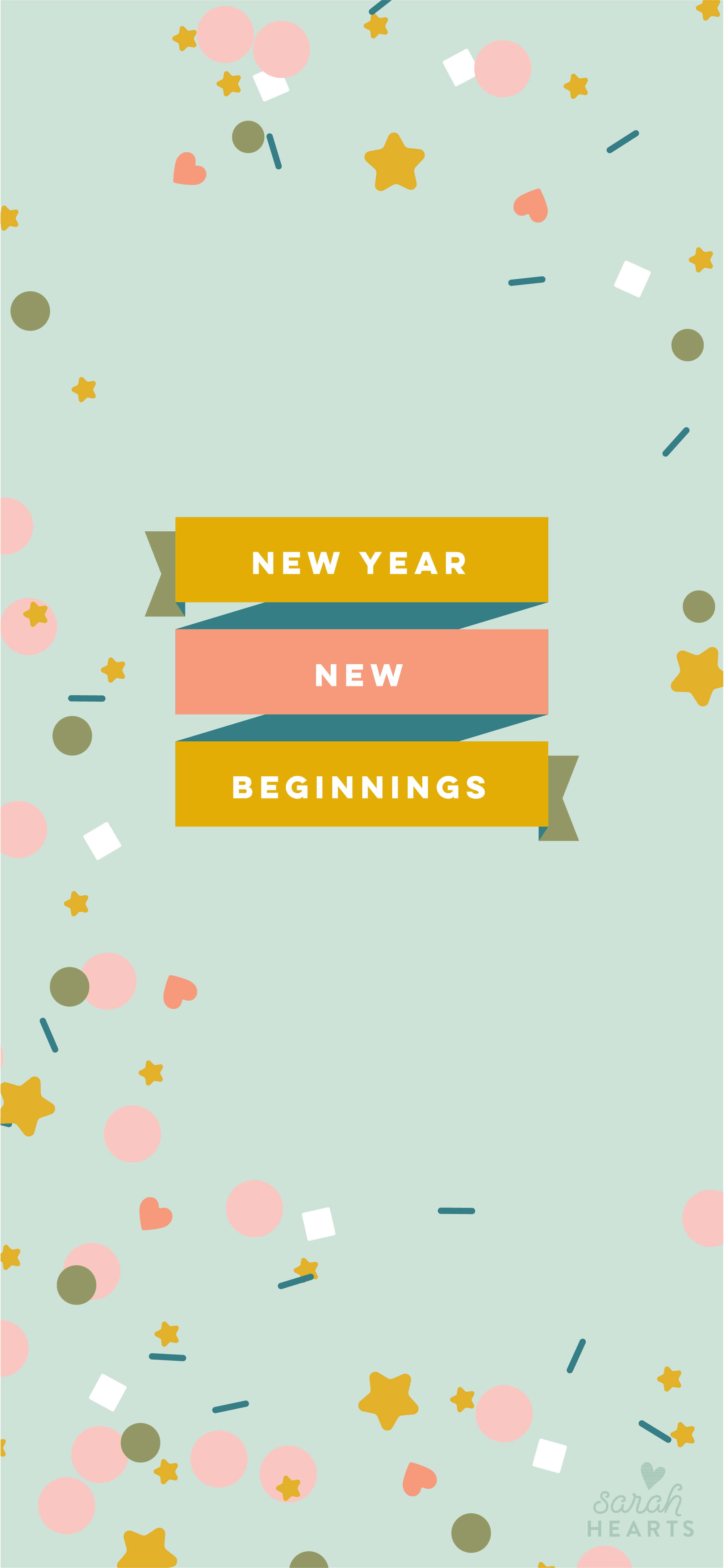 Happy New Year Phone Wallpaper