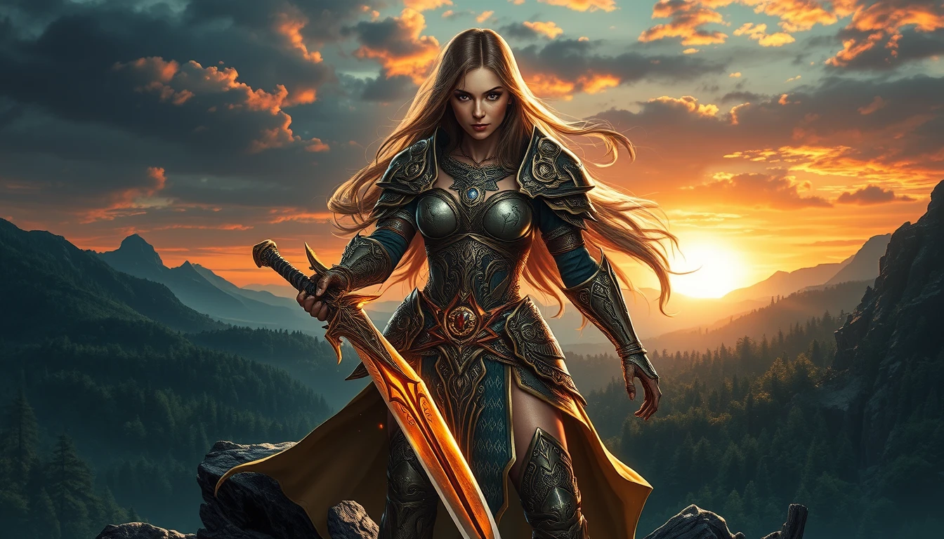 Fantasy Female Warrior Wallpaper