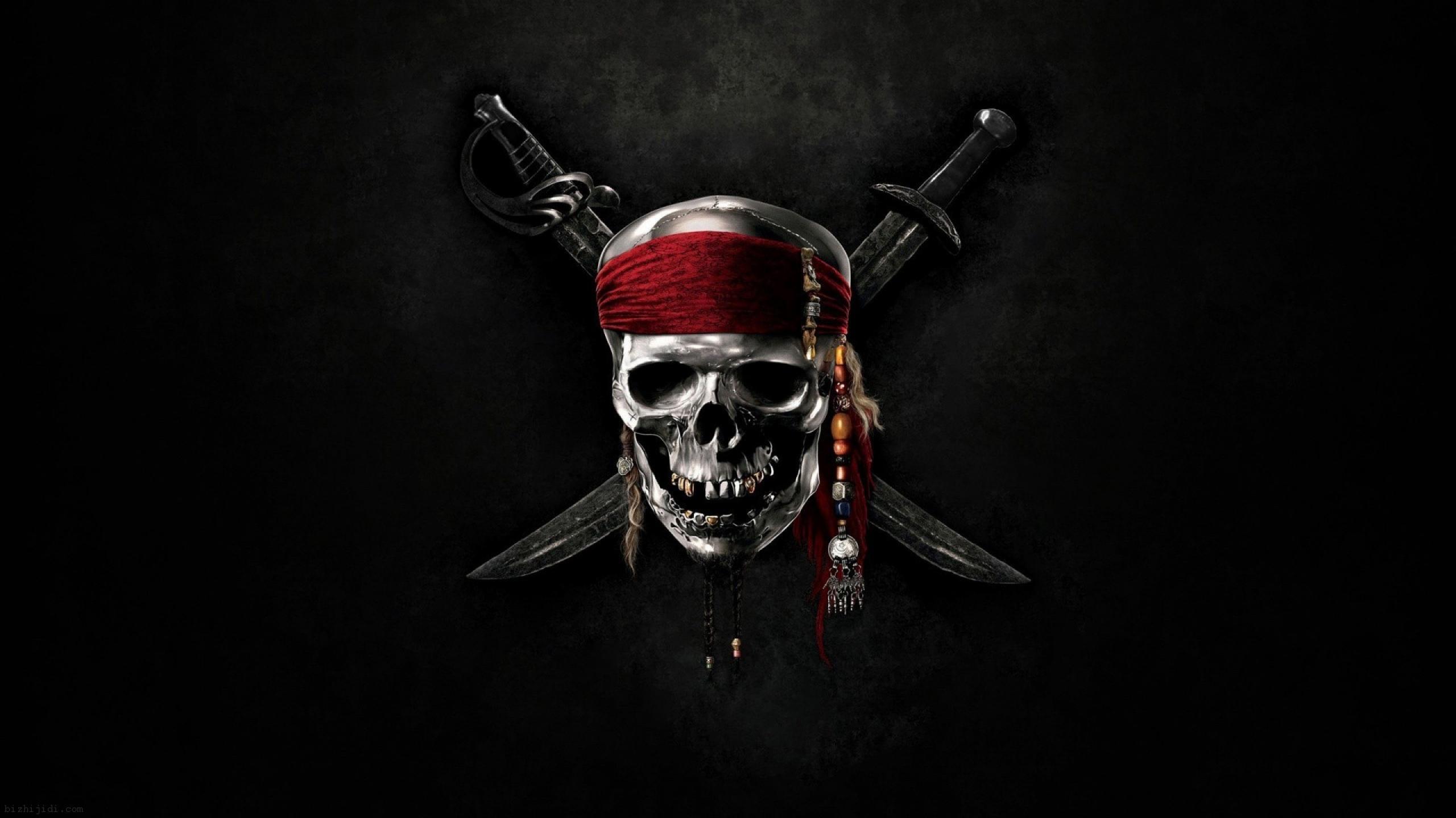 Wallpaper Tengkorak Seram Pirates Of The Caribbean Skull Gif