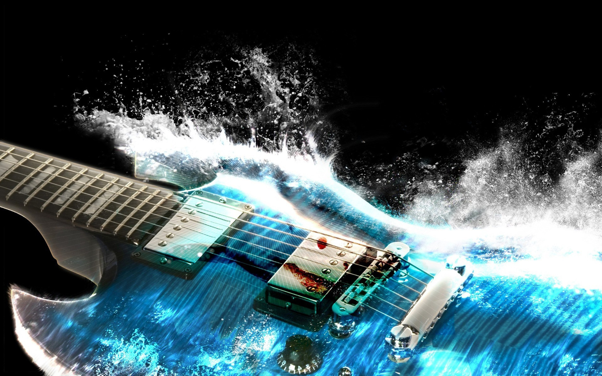 Water Guitar HD Wallpaper