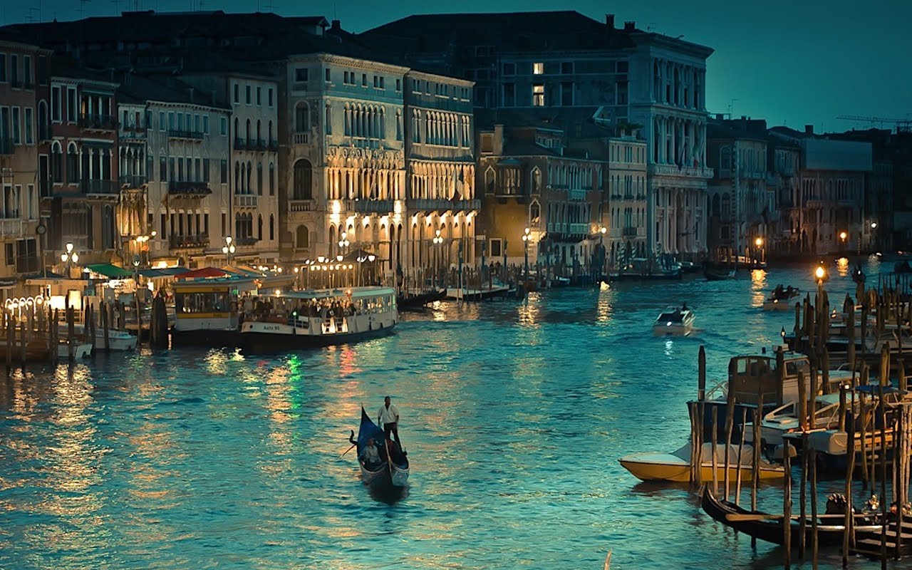 Venice Italy   The Grand Canal Pictures Hd Desktop Wallpaper 1280x800