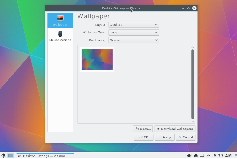 Fedora Kde Desktop Set Wallpaper For Your
