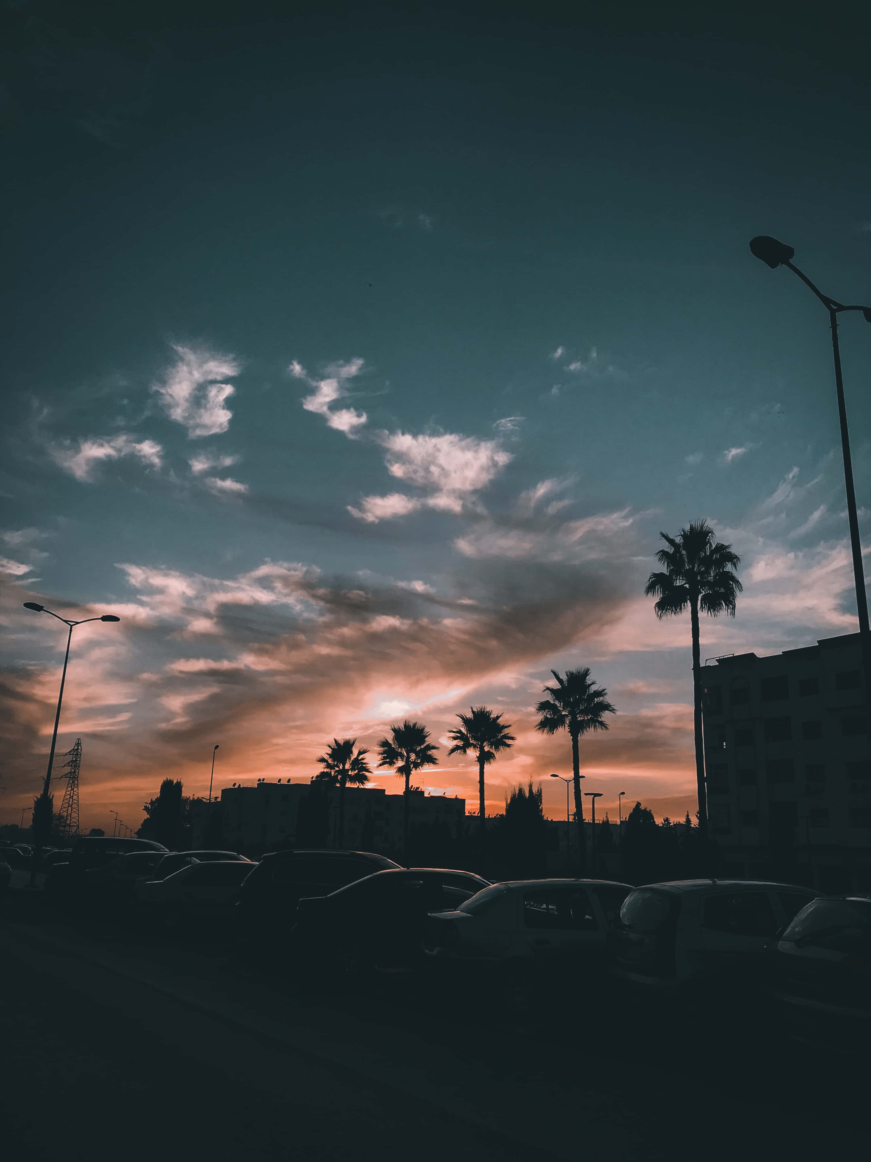 City Sunset iPhone Wallpaper