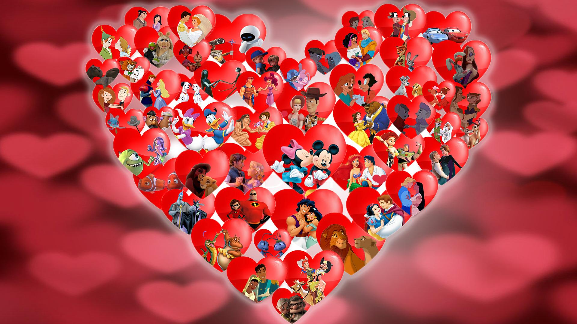 Disney Couples Valentine S Day Wallpaper By Thekingblader995 On