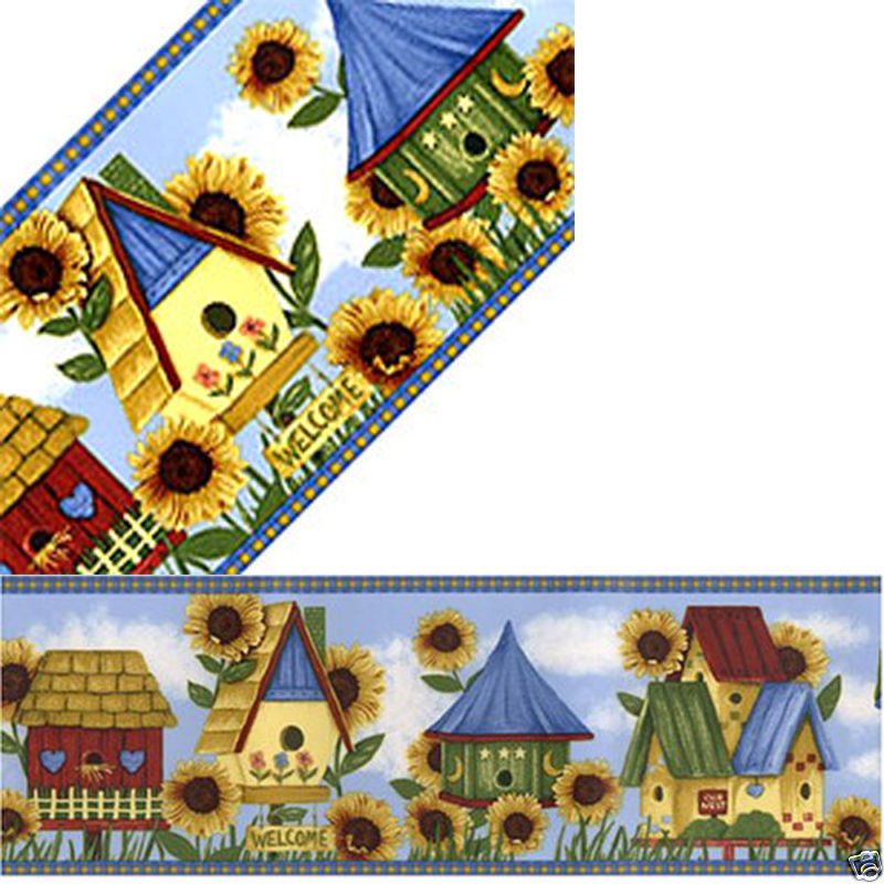 🔥 Free download border birdhouse sunflower wallpaper border pattern