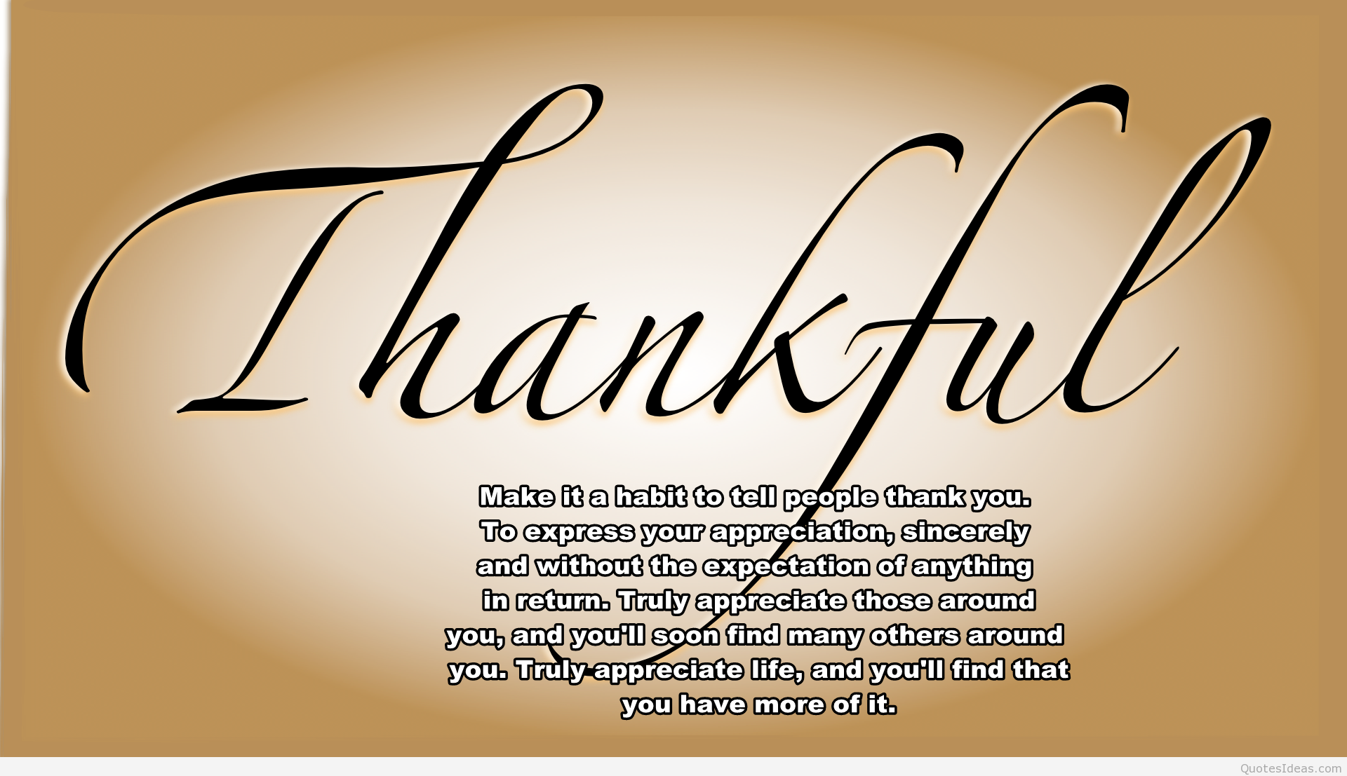 Wallpaper Thankful Quote HD