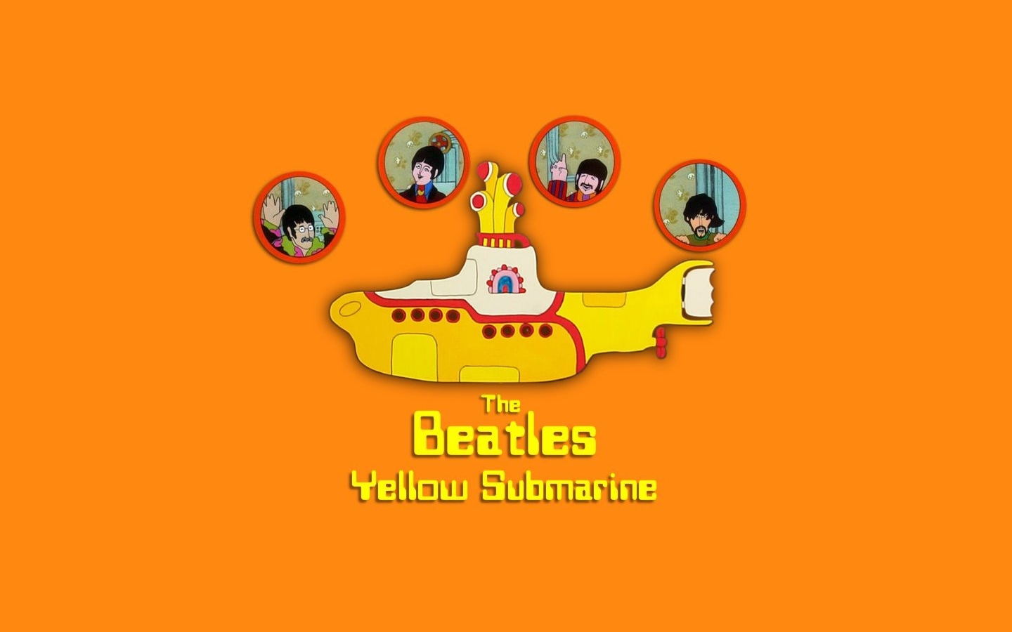 The Beatles Yellow Submarine Wallpaper The beatles yellow submarine 1440x900