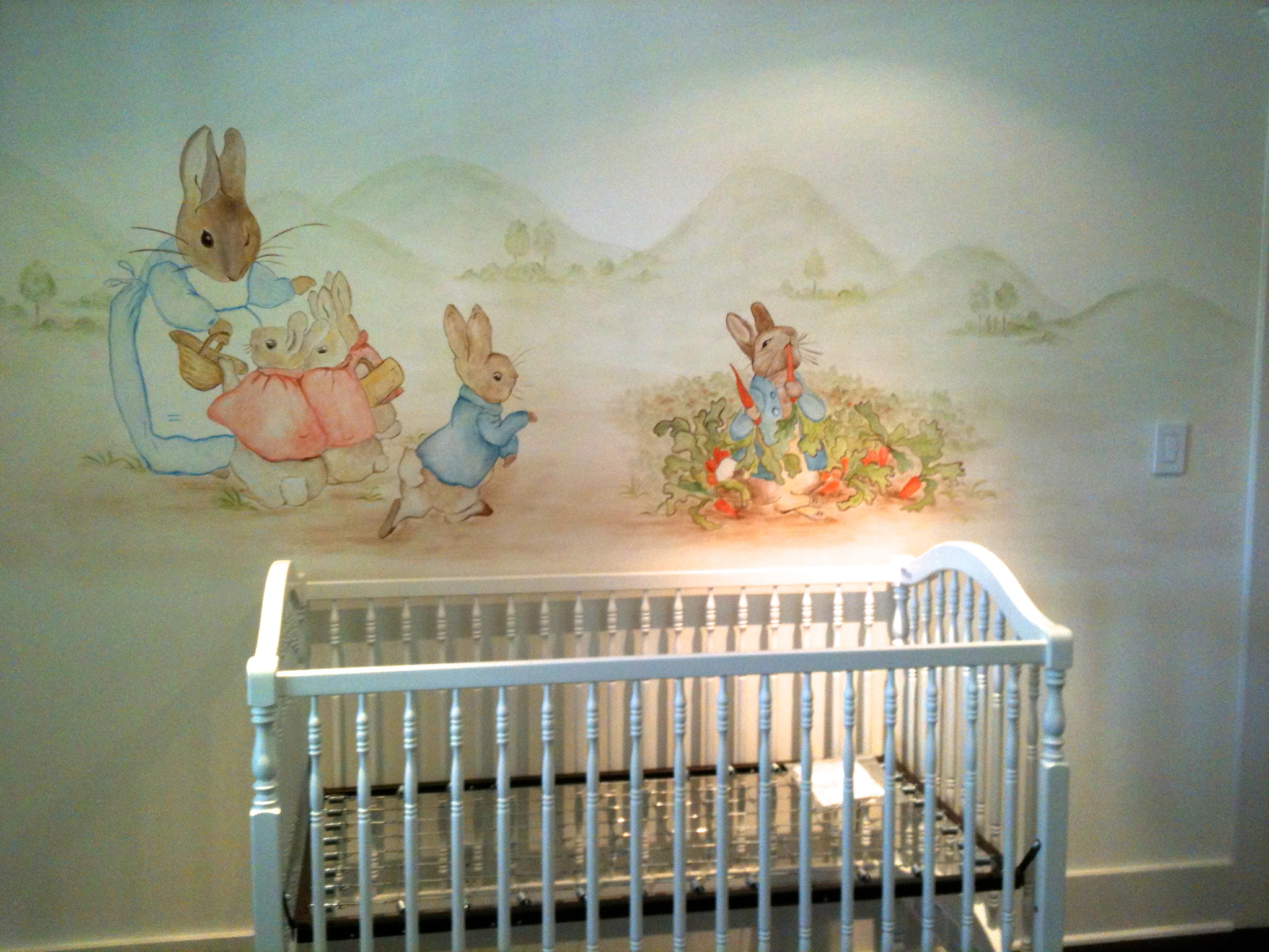 Peter Rabbit Nursery Mural
