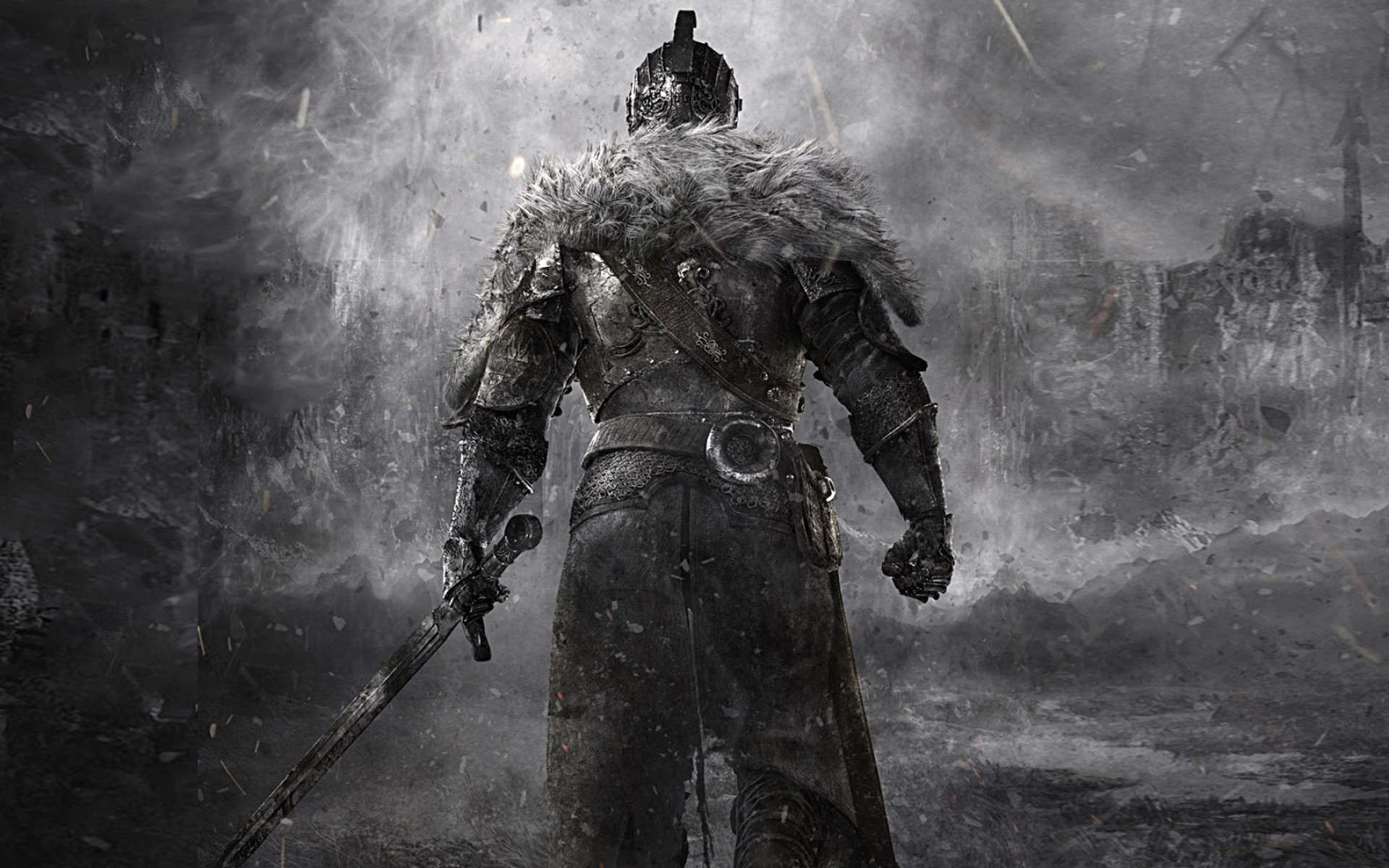 Knight Medieval Sword Dark Souls Fantasy Wallpaper Background