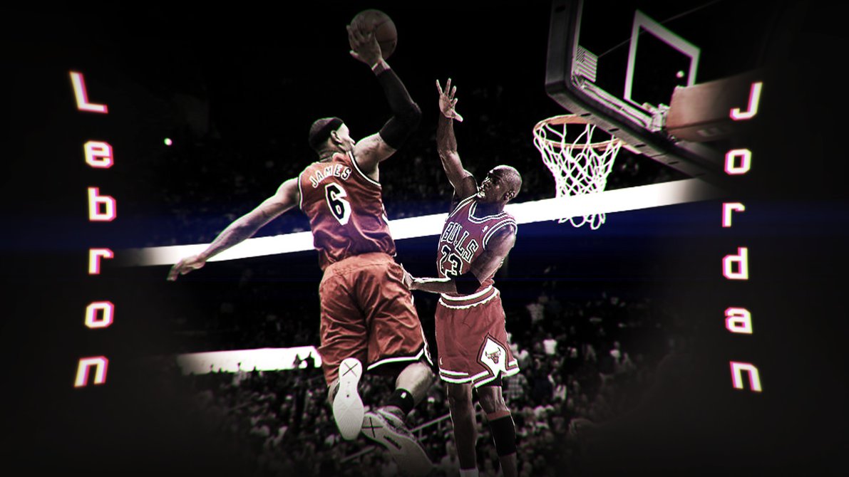 Lebron James Dunking On Michael Jordan By Hardworkrules