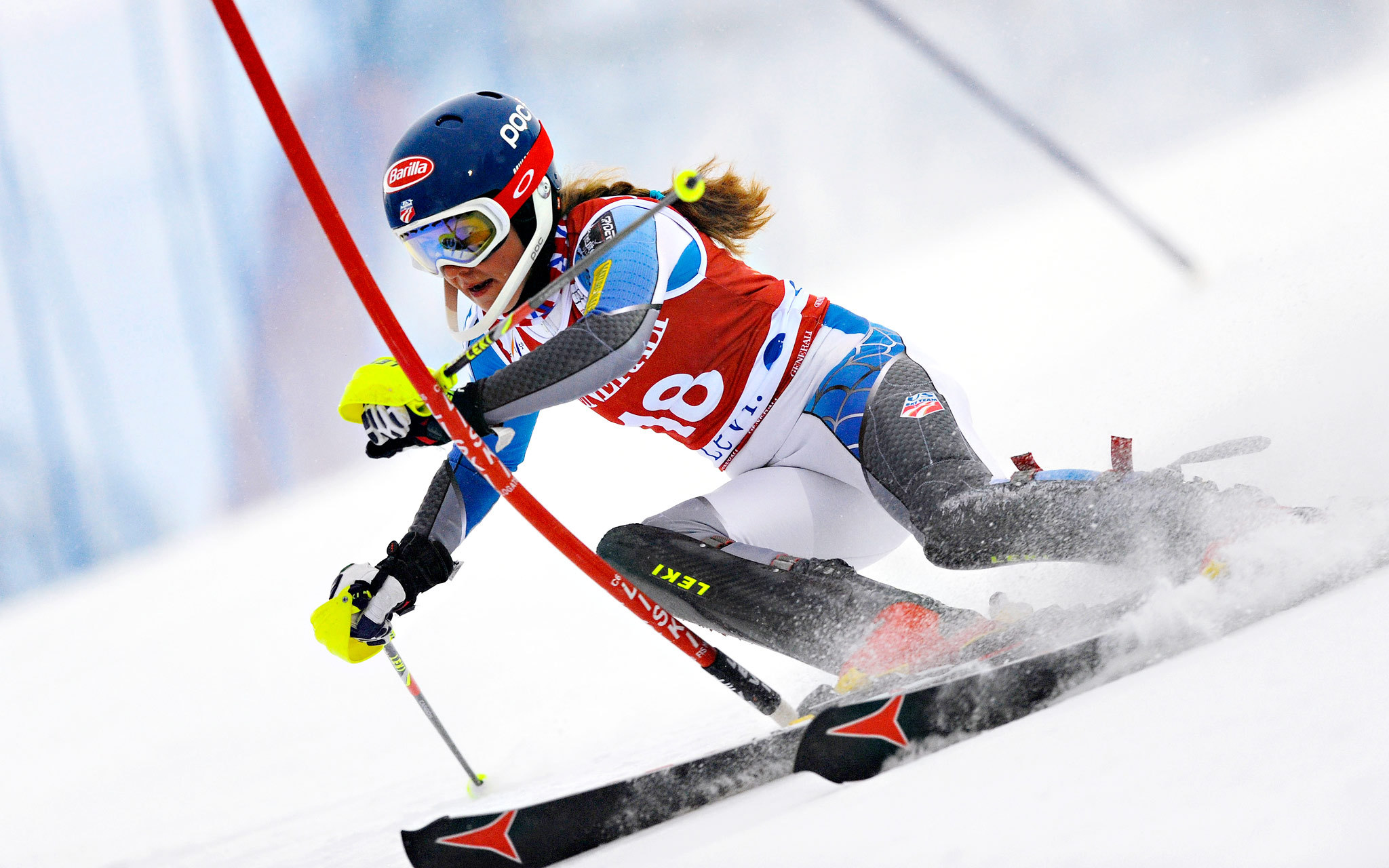 American Gold Medalist Skier Mikaela Shiffrin At The