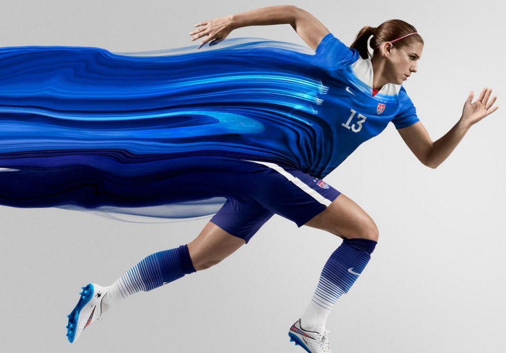 United States Blue 2015 Nike Away Soccer Jersey Kit Shirt Uniform