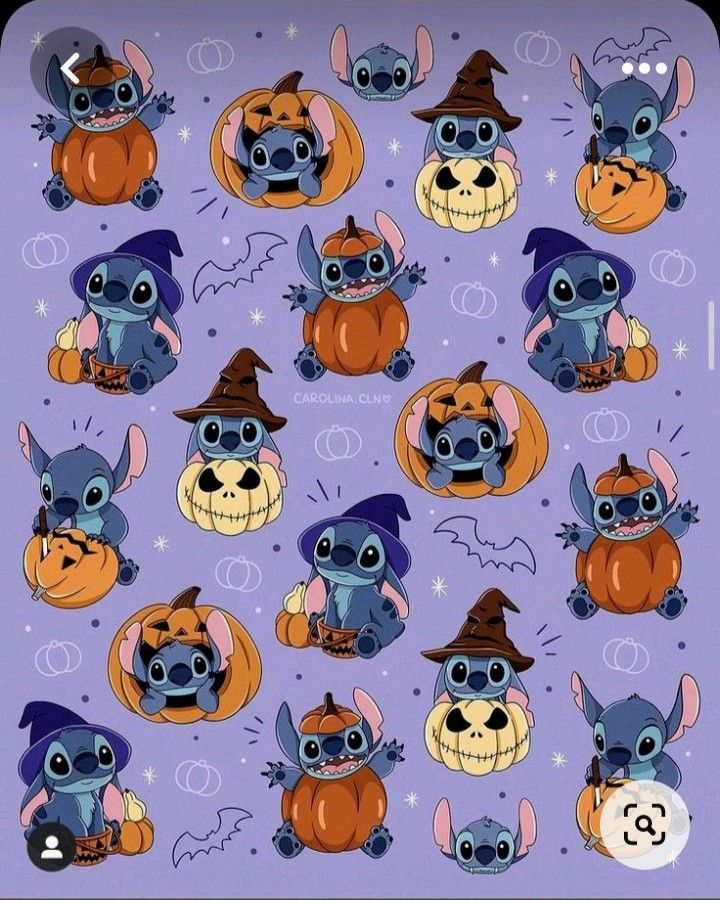 Stitch In Halloween Wallpaper