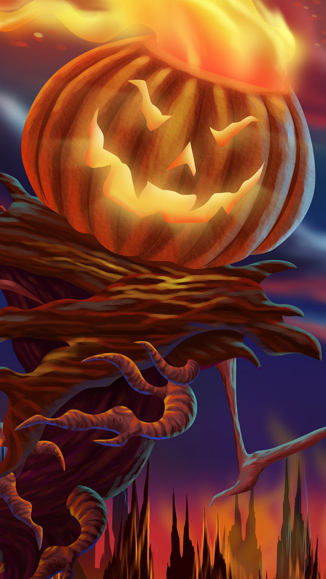 Halloween Devil iPhone Plus Wallpaper HD