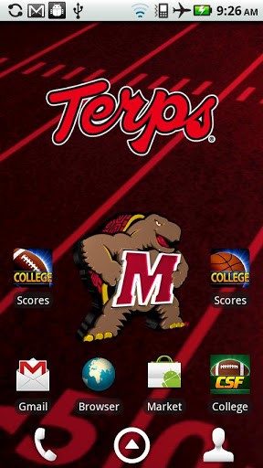 Maryland Terps Live Wallpaper App For Android