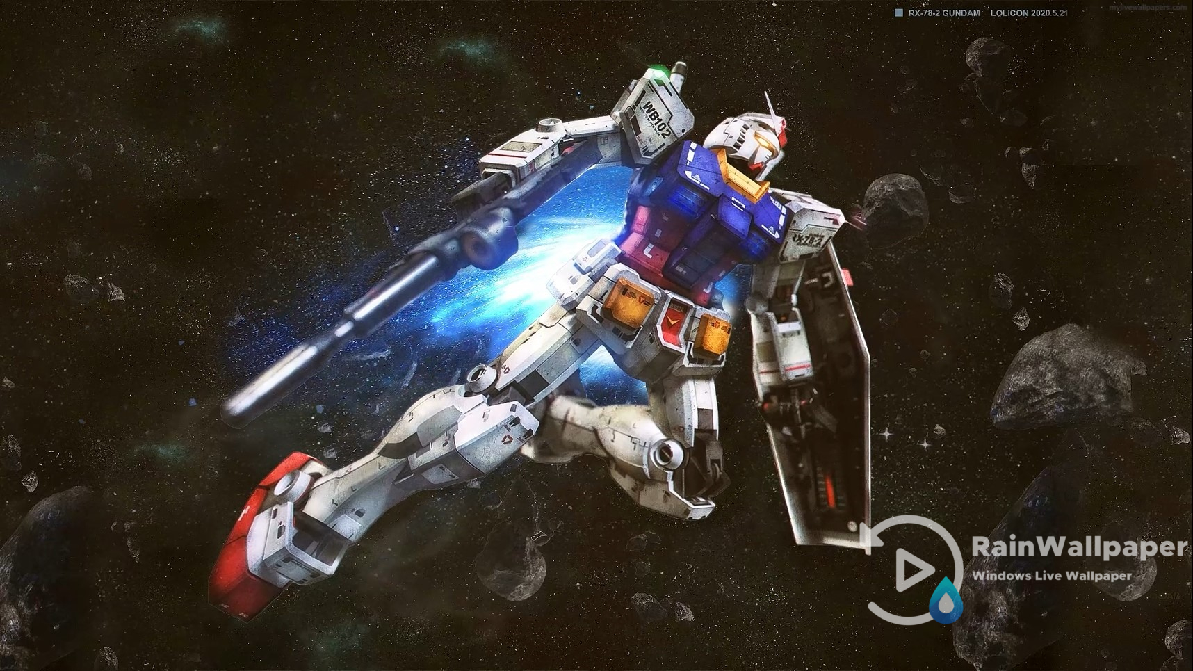 Rx Gundam Space By Jimking