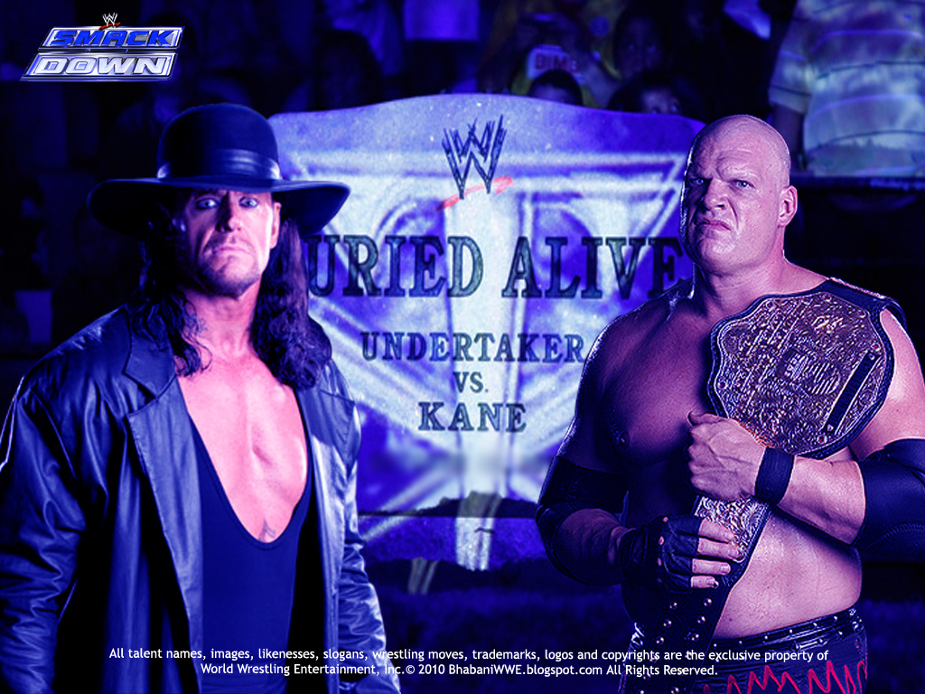 Wwe Kane With Mask And Undertaker Vs The
