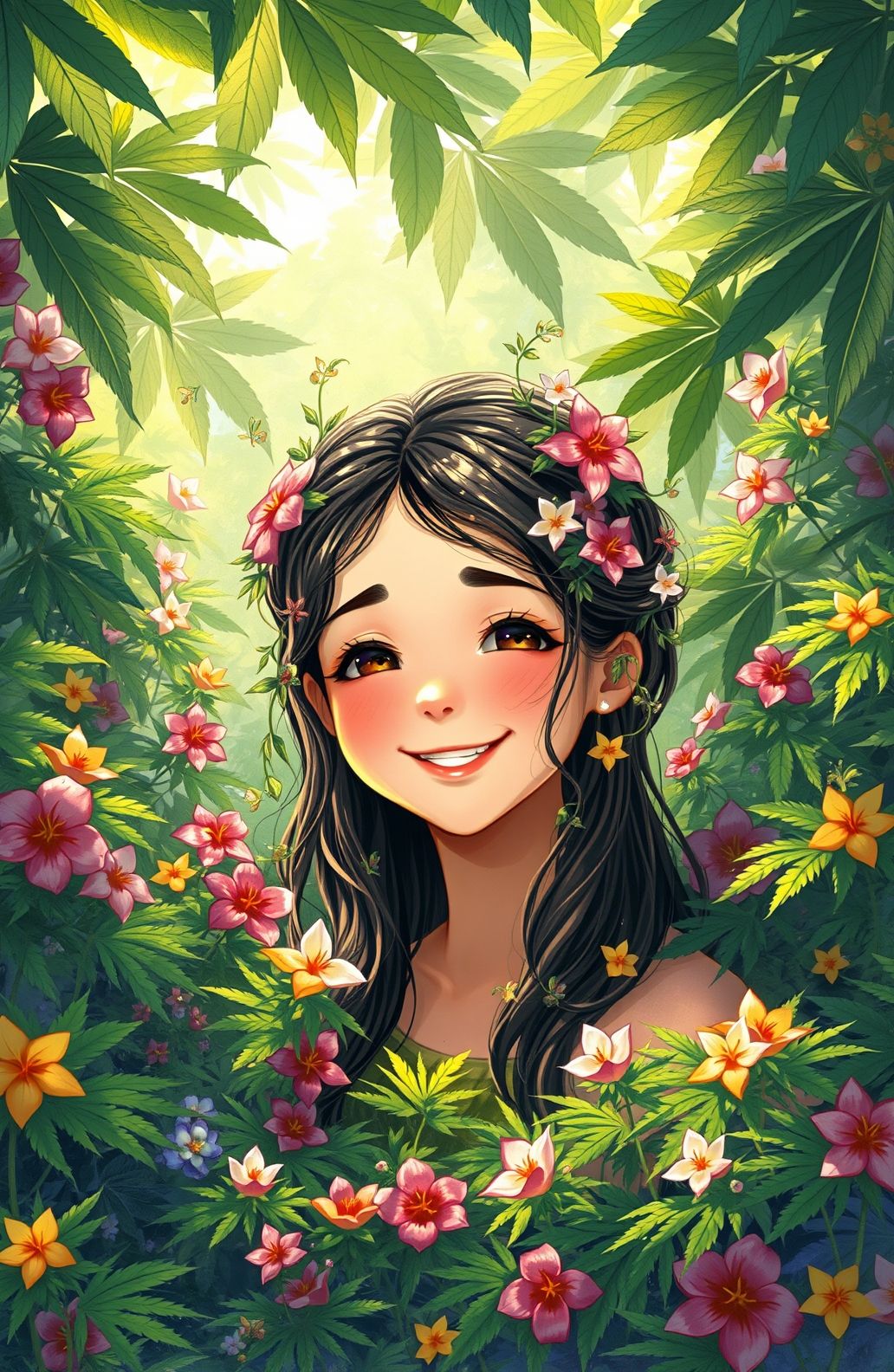 Girl Weed Wallpaper